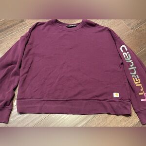 Carhartt Women's 106890 Women's TENCEL™ Fiber Series Loose Fit Sleeve L Purple